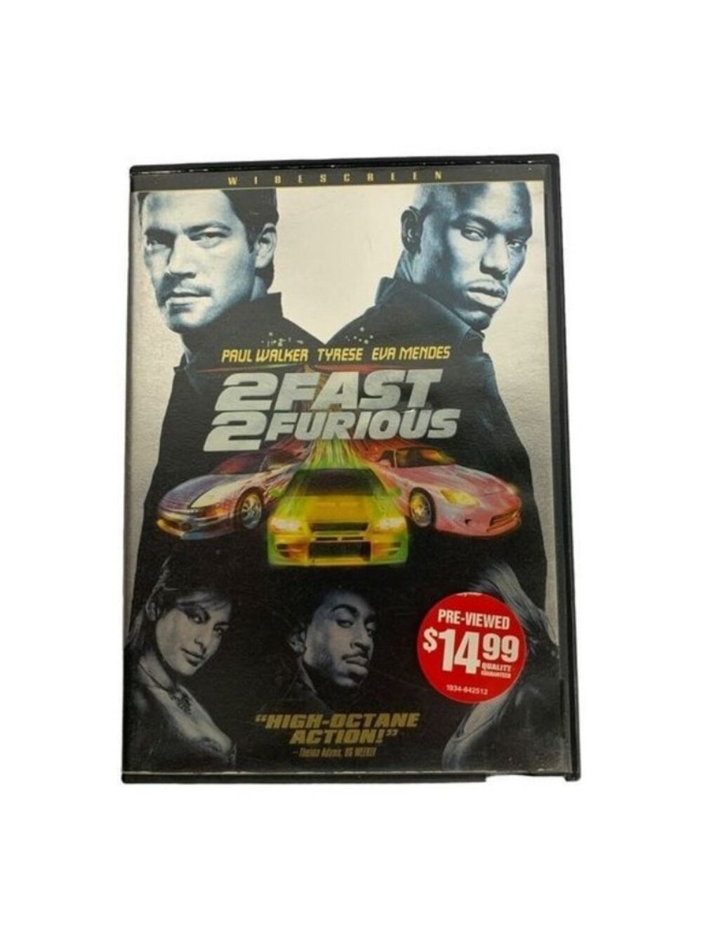 2 Fast 2 Furious Paul Walker Eva Mendes PG 13 Widescreen DVD Universal 2003